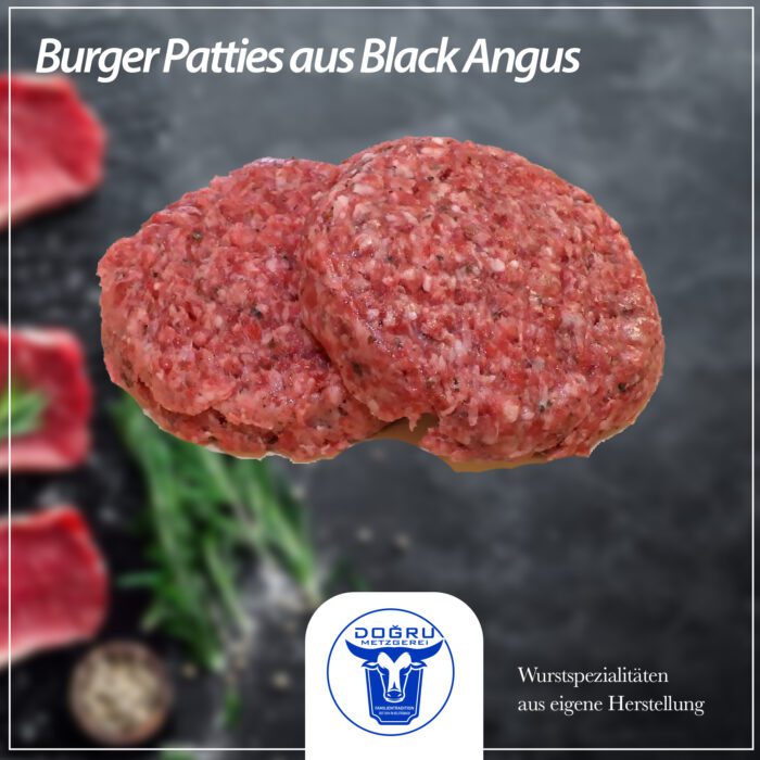 Bio Burgerpatties aus Black Angus o. Färse (14,99€ 500g/Pack) DE-ÖKO-006