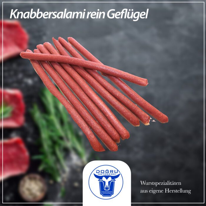 Knabbersalami Geflügel (14,99€ 500g / Pack)